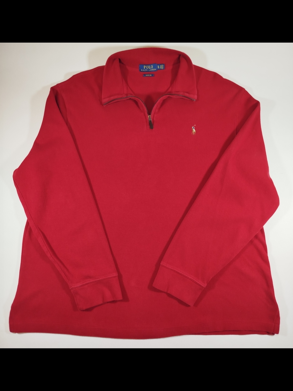Polo by Ralph Lauren Men’s Red Quarter-Zip Pullover